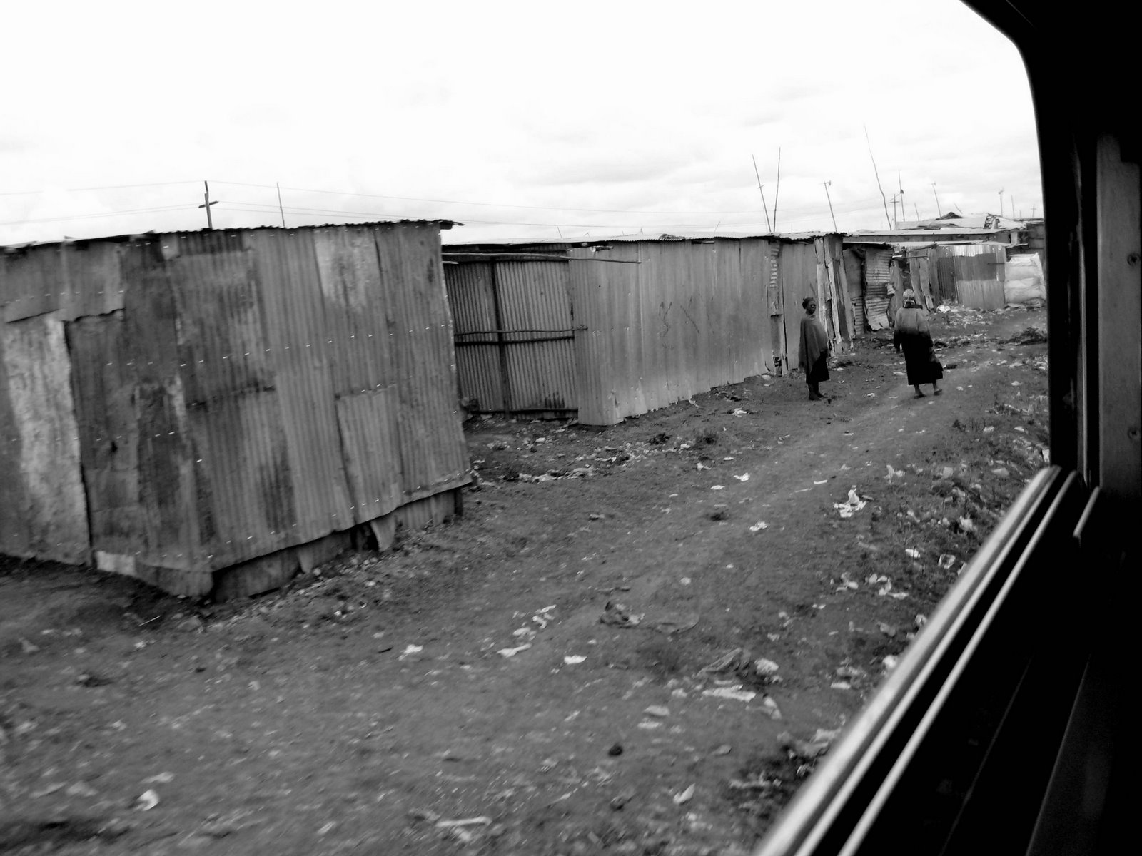 Nairobi shantytown.
